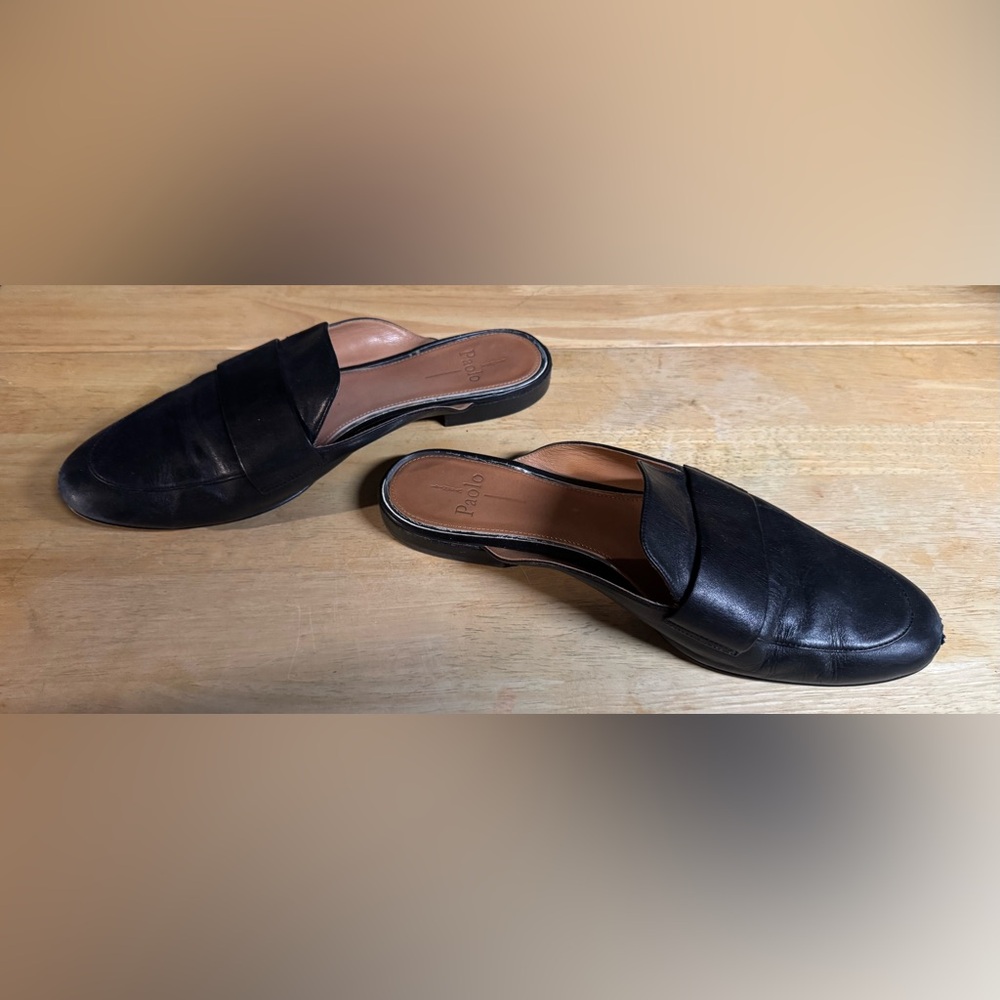 Women's Black Slip-On Mules - Picture 5 of 7